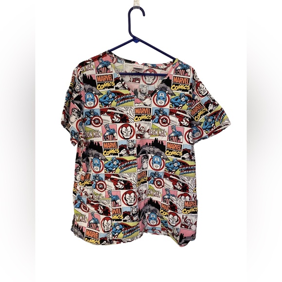 Marvel Comics Scrub Top - Picture 1 of 4